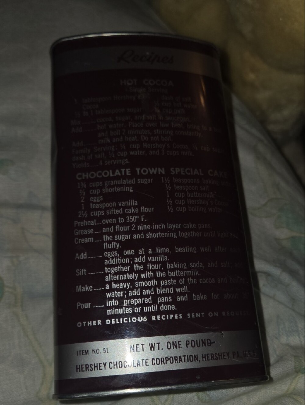 Hershey's Cocoa Powder Tin - Brown - Picture 3 of 9